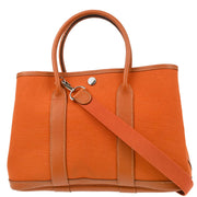 Hermes 2005 Orange Officier Garden Party 30 TPM Tote Handbag