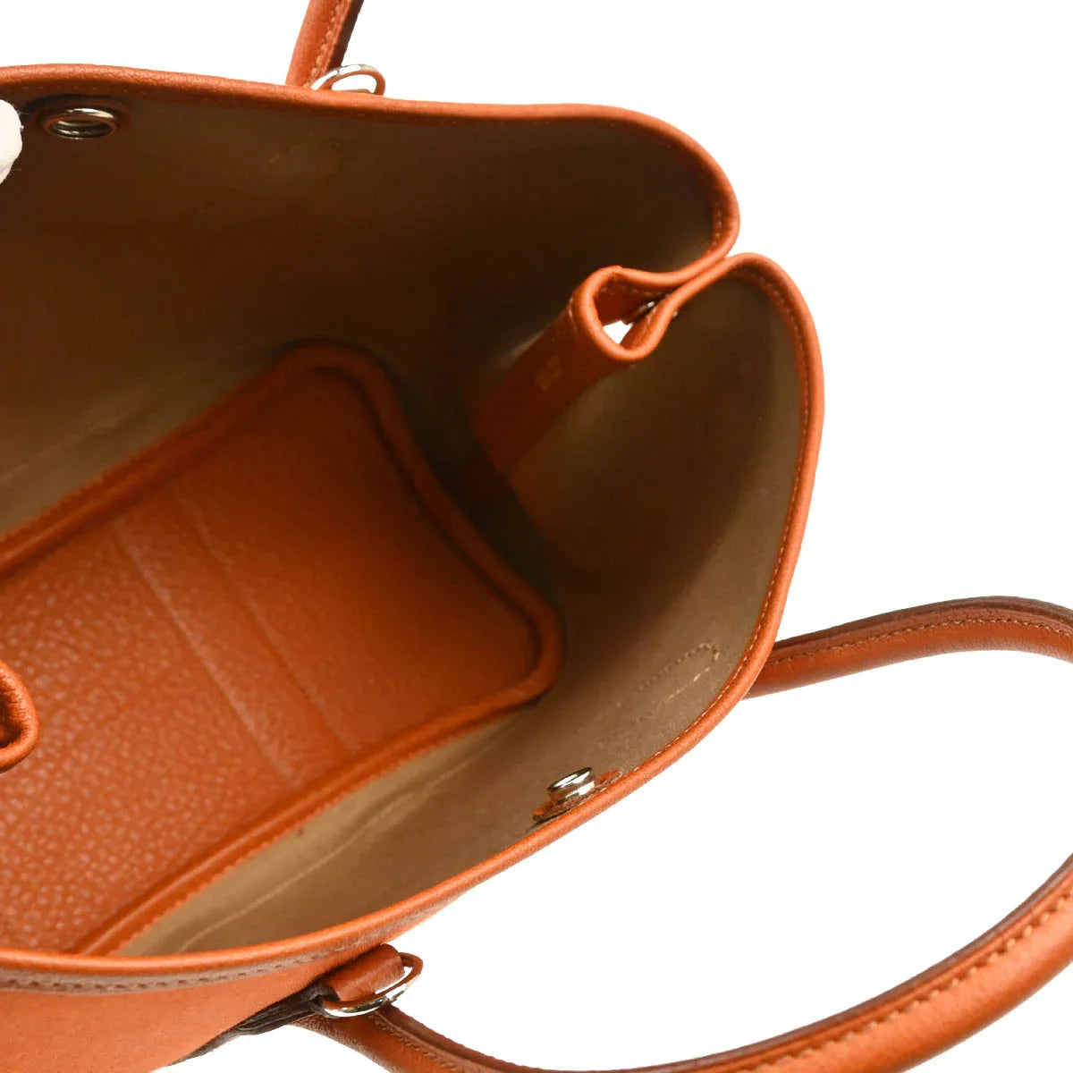 Hermes Orange Officier Garden Party 30 TPM Tote Handbag
