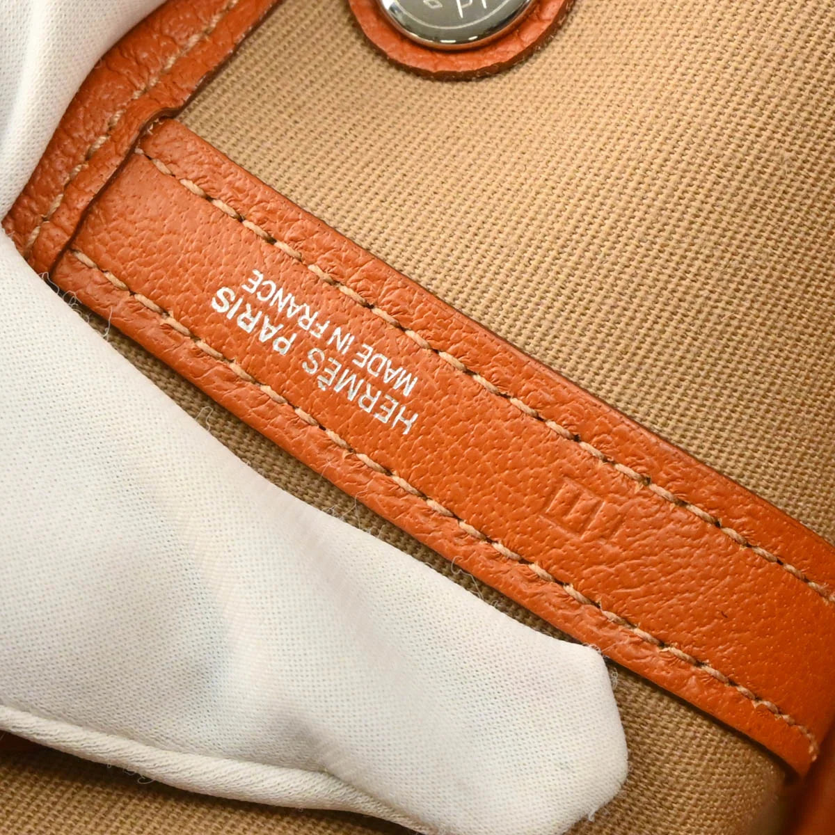 Hermes Orange Officier Garden Party 30 TPM Tote Handbag