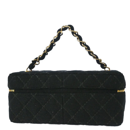 Chanel Black Woo Wild Stitch Vanity Handbag