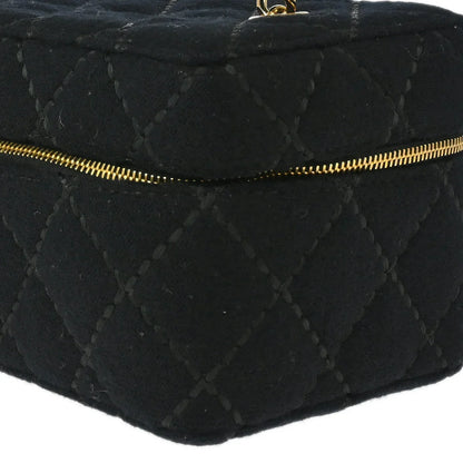 Chanel Black Woo Wild Stitch Vanity Handbag