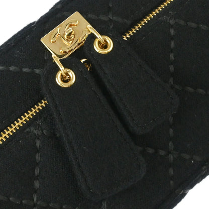 Chanel Black Woo Wild Stitch Vanity Handbag