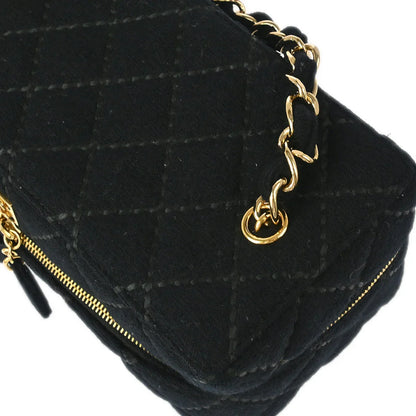 Chanel Black Woo Wild Stitch Vanity Handbag