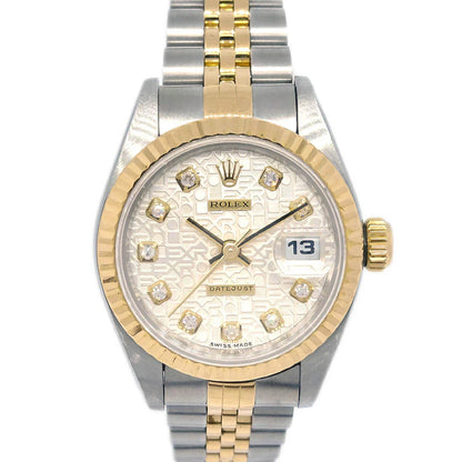 Rolex Oyster Perpetual Datejust 26mm Ref.69173G Watch 18KYG SS Diamond