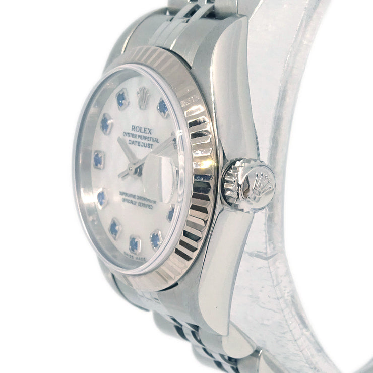 Rolex Ref.79174NGS Oyster Perpetual Datejust 26mm Watch SS Sapphire Shell