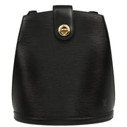 Louis Vuitton 1995 Black Epi Cluny Shoulder Bag M52252