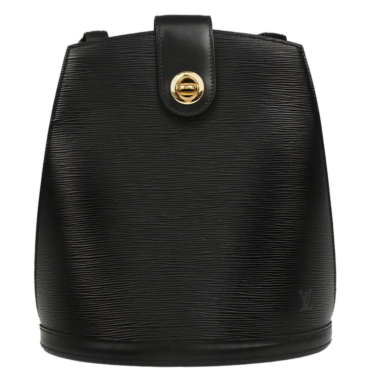 Louis Vuitton 1995 Black Epi Cluny Shoulder Bag M52252
