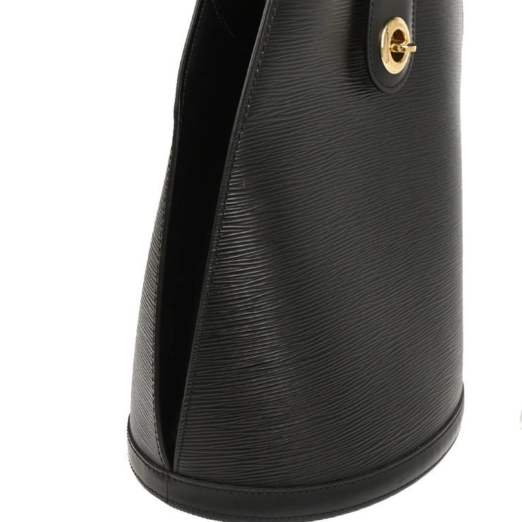 Louis Vuitton 1995 Black Epi Cluny Shoulder Bag M52252