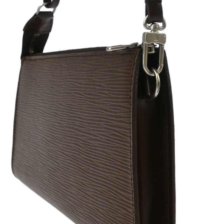 Louis Vuitton 2001 Brown Epi Pochette Accessoires 24 Handbag M5294D