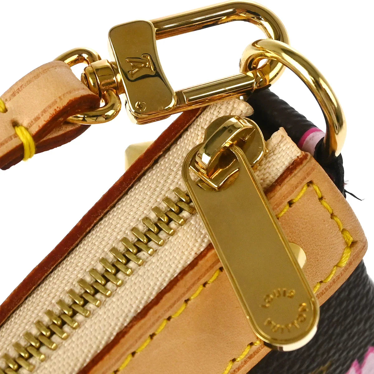 Louis Vuitton 2003 Cherry Blossom Pochette Accessoires Handbag M92006