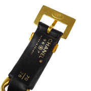 Chanel Buckle Chain Belt Black 96P #70/28