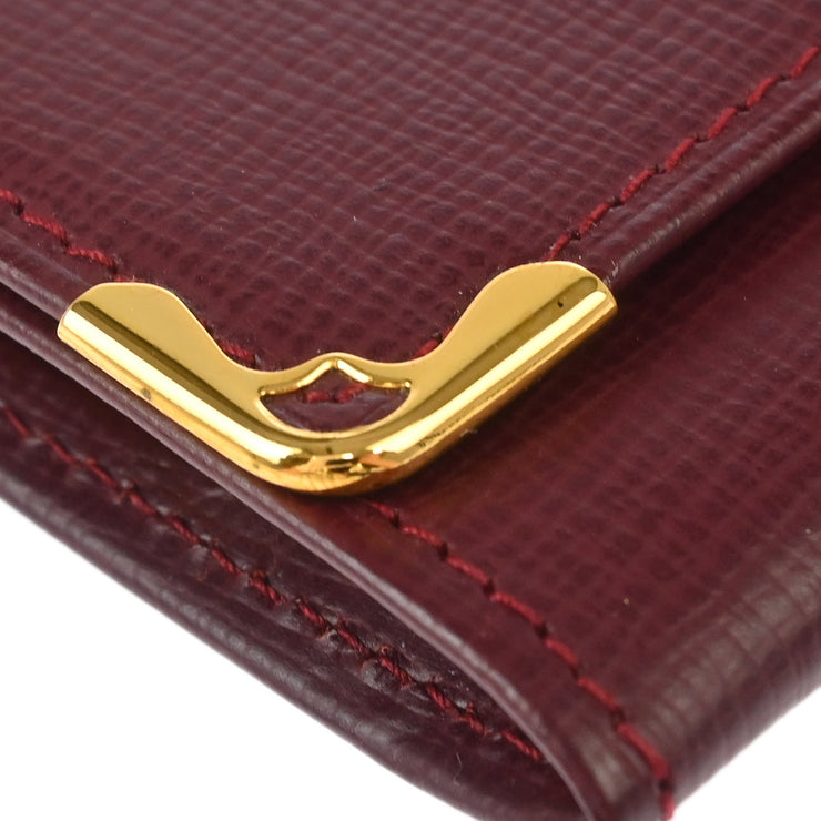Cartier Coin Purse Wallet Bordeaux