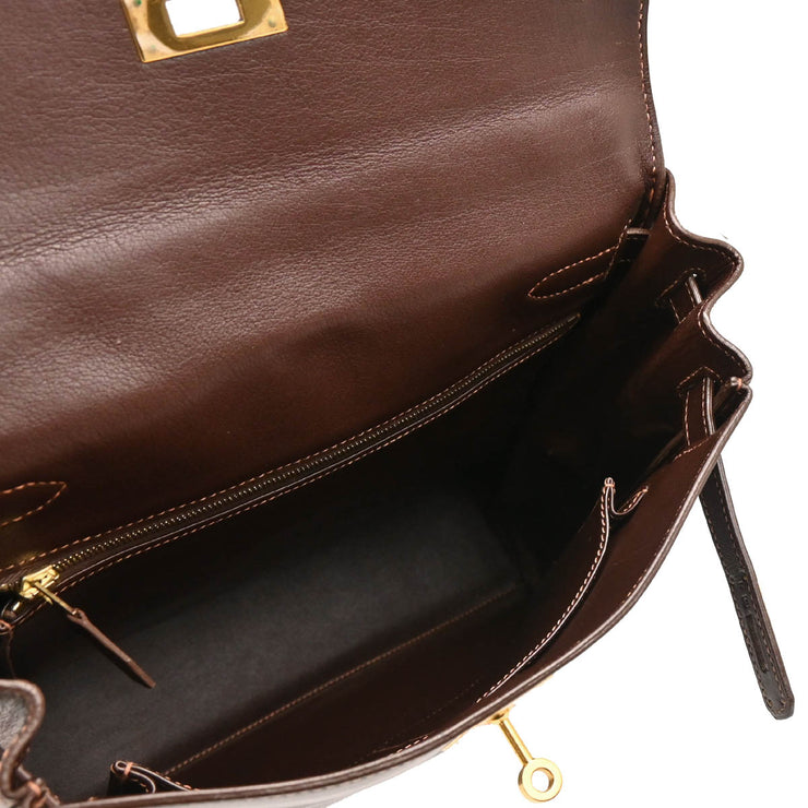 Hermes 1999 Havane Gulliver Kelly A Dos GM Backpack