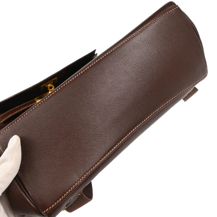 Hermes 1999 Havane Gulliver Kelly A Dos GM Backpack