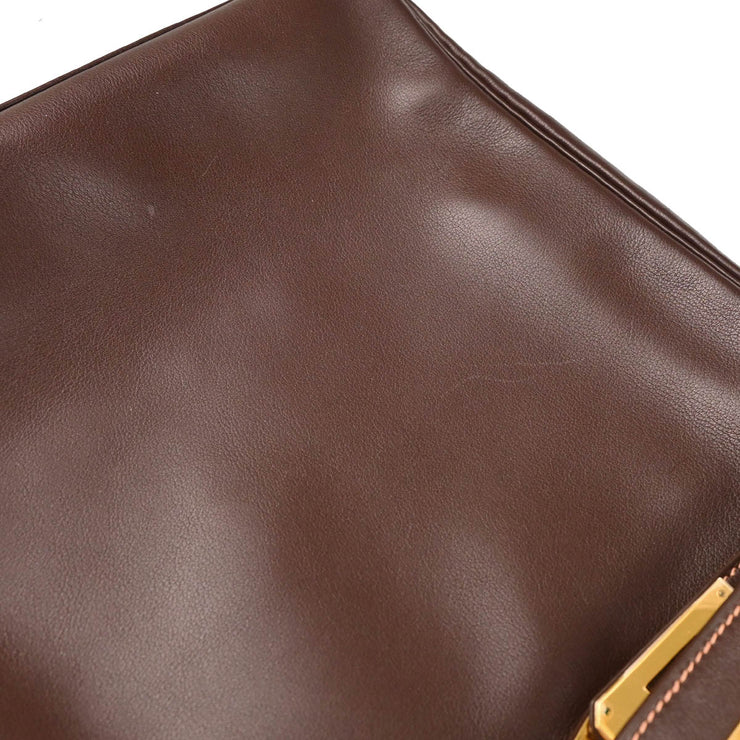 Hermes 1999 Havane Gulliver Kelly A Dos GM Backpack