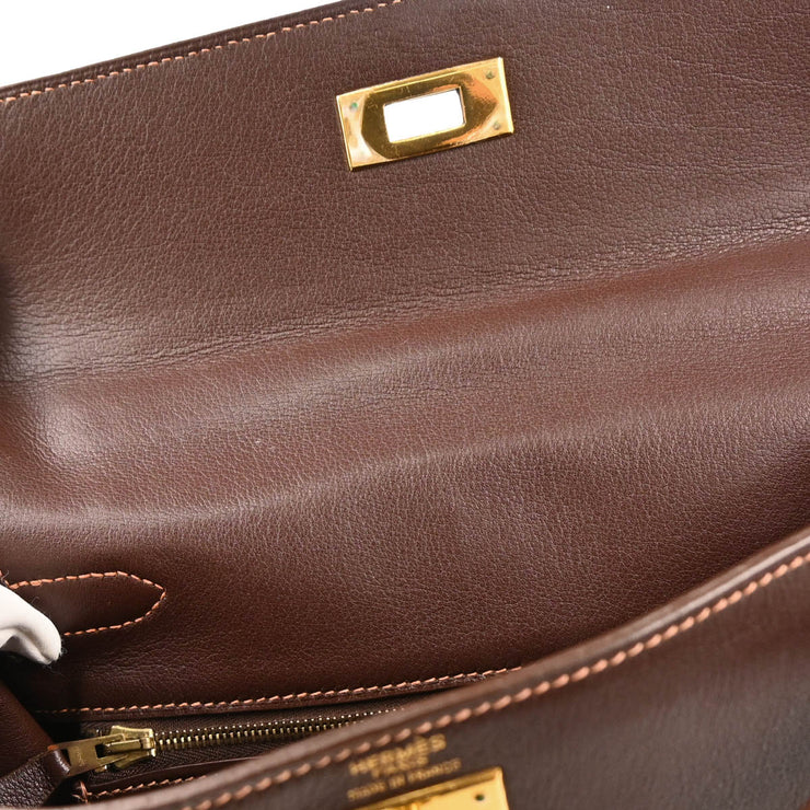 Hermes 1999 Havane Gulliver Kelly A Dos GM Backpack