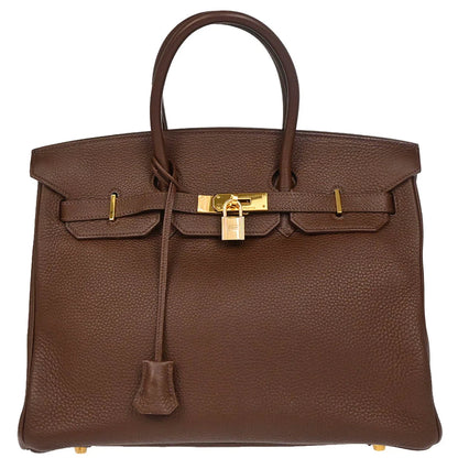 Hermes Havana Togo Birkin 35 Handbag