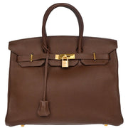 Hermes Havana Togo Birkin 35 Handbag