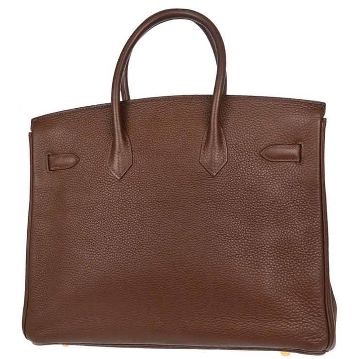 Hermes Havana Togo Birkin 35 Handbag