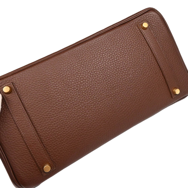 Hermes Havana Togo Birkin 35 Handbag