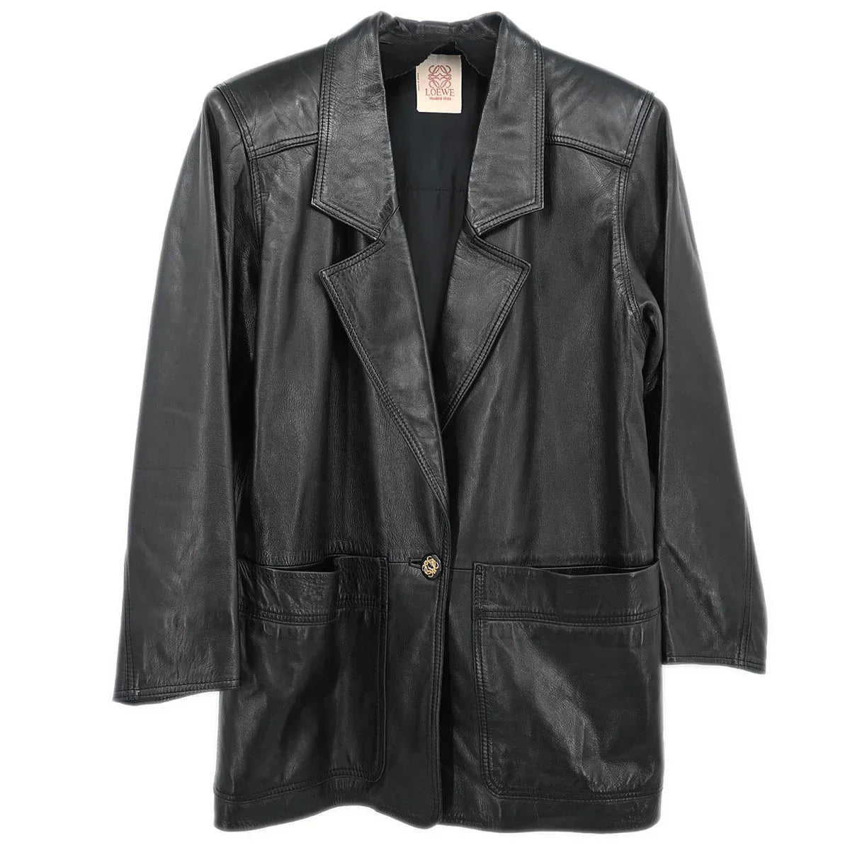 Loewe Leather Jacket Black #40