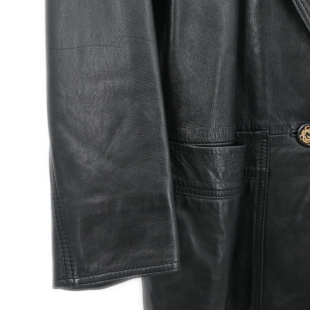 Loewe Leather Jacket Black #40