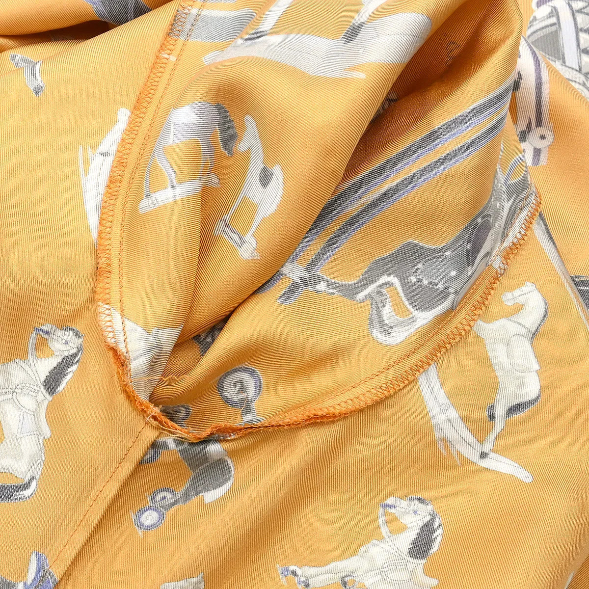 Hermes Shirt Blouse Beige #36