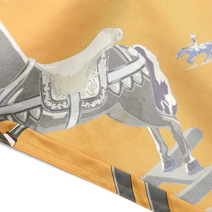 Hermes Shirt Blouse Beige #36