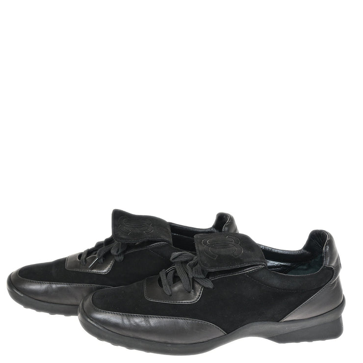 Chanel * Sneakers Shoes Black #40