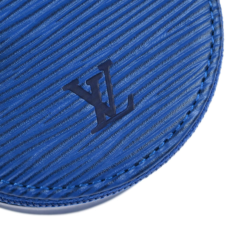 Louis Vuitton Blue Epi Ecrin Bijou 8 Jewelry Case Pouch M48225