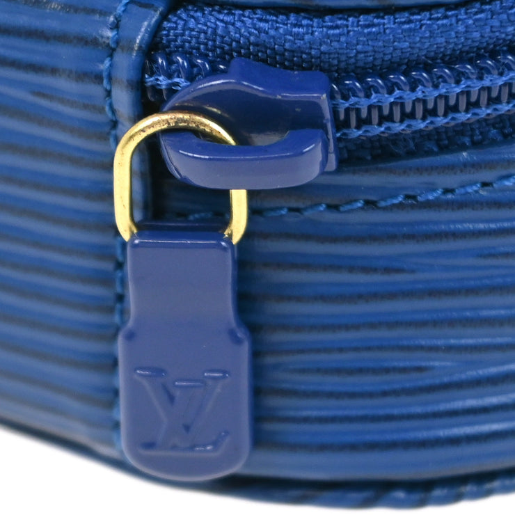 Louis Vuitton Blue Epi Ecrin Bijou 8 Jewelry Case Pouch M48225