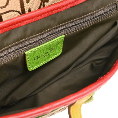 Christian Dior Rasta-Color Trotter Saddle Handbag