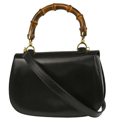 Gucci 1970-1990s Bamboo 2way Shoulder Handbag