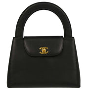 Chanel 1997-1999 Black Caviar Handbag