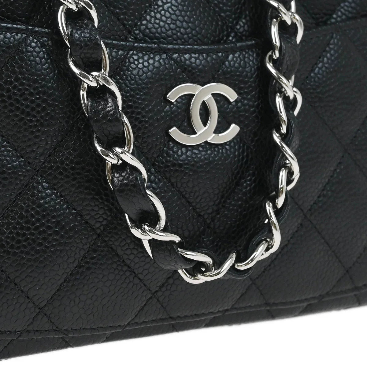 Chanel 2005-2006 Black Caviar Camera Bag