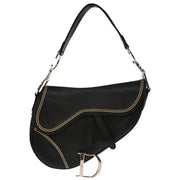 Christian Dior 2006 Black Leather Saddle Handbag