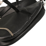 Christian Dior 2006 Black Leather Saddle Handbag