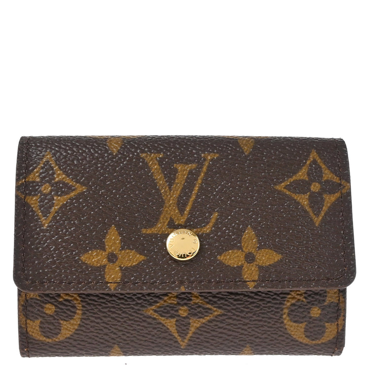Louis Vuitton 2007 Monogram Porte Monnaie Plat Coin Case Wallet M61930