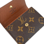 Louis Vuitton 2007 Monogram Porte Monnaie Plat Coin Case Wallet M61930