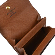 Louis Vuitton 2007 Monogram Porte Monnaie Plat Coin Case Wallet M61930