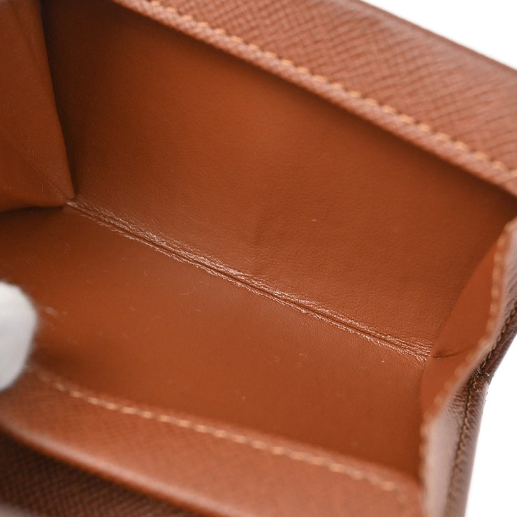 Louis Vuitton 2007 Monogram Porte Monnaie Plat Coin Case Wallet M61930