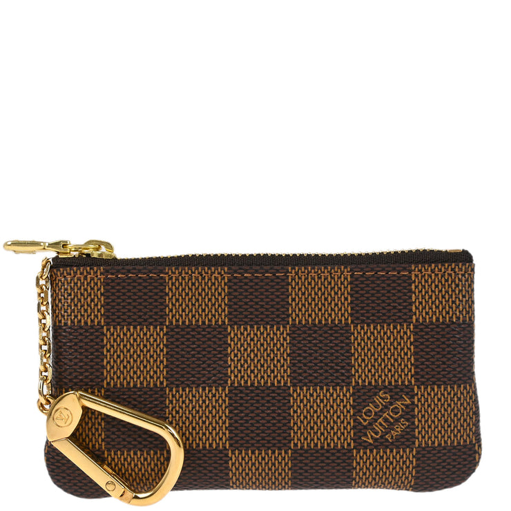 Louis Vuitton 2006 Damier Pochette Cles Coin Case Wallet Purse N62658