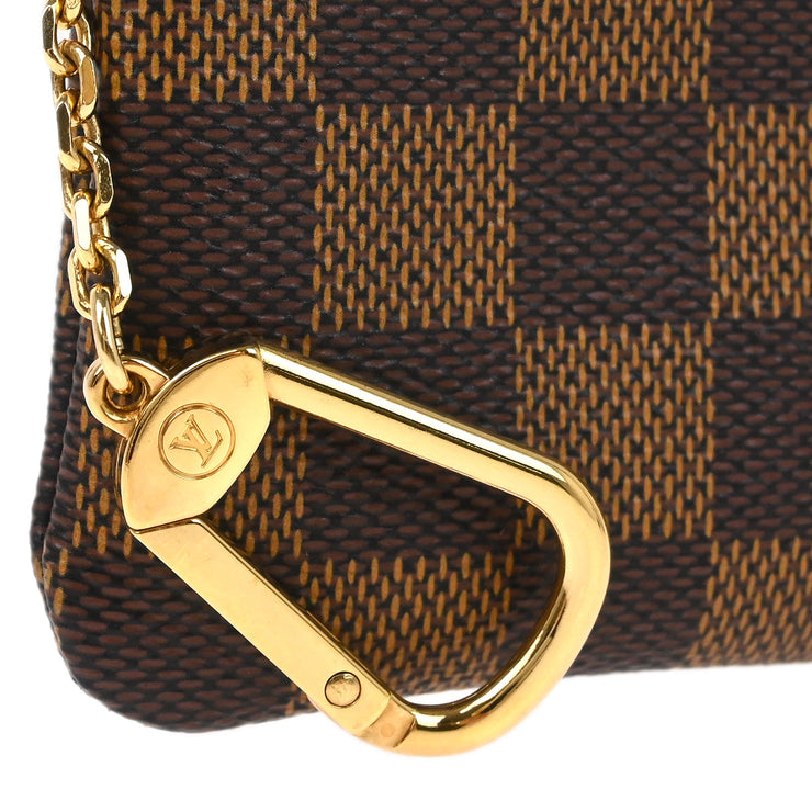 Louis Vuitton 2006 Damier Pochette Cles Coin Case Wallet Purse N62658