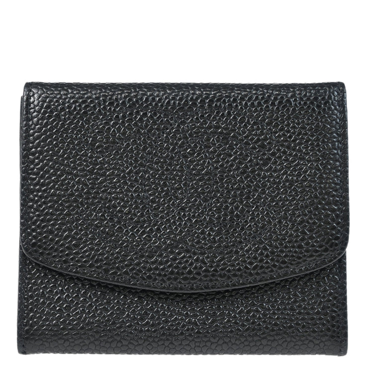 Chanel 1996-1997 Black Caviar Coin Purse Wallet