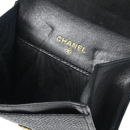 Chanel Black Caviar Coin Purse Wallet