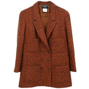 Chanel 1998 Double Breasted Jacket Brown #42