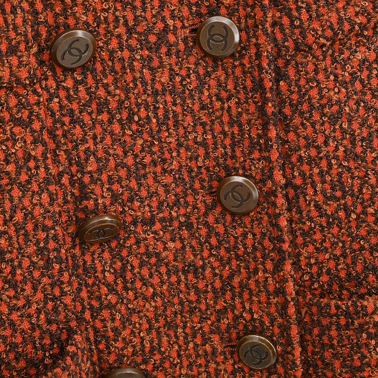 Chanel 1998 Double Breasted Jacket Brown #42