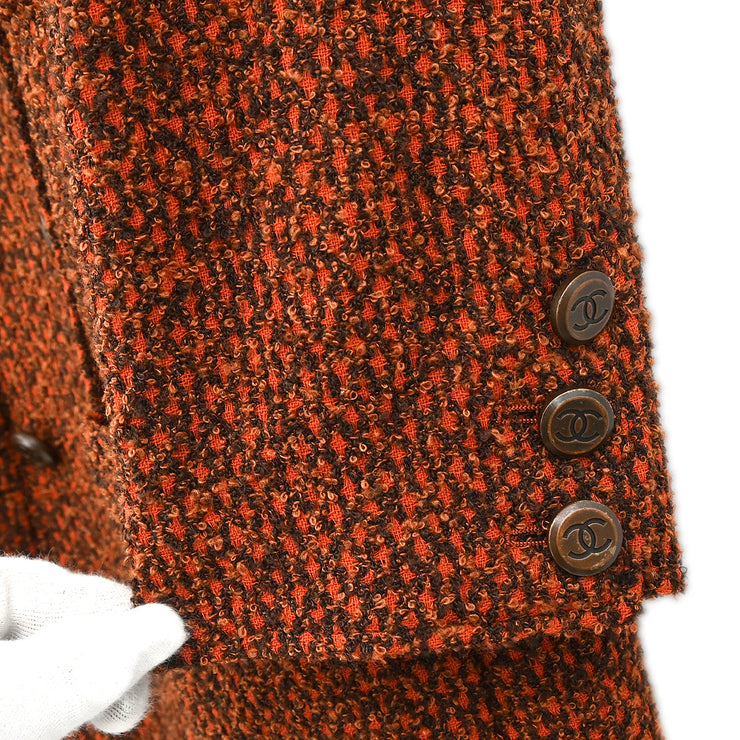 Chanel 1998 Double Breasted Jacket Brown #42