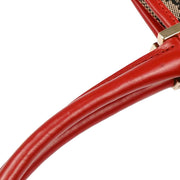 Gucci Red Black Beige GG Jackie Handbag