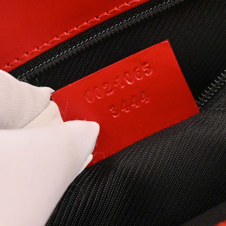 Gucci Red Black Beige GG Jackie Handbag